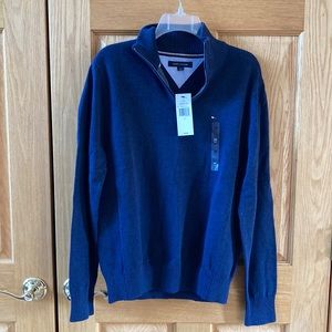 Tommy Hilfiger mens 1/4 zip sweater size medium